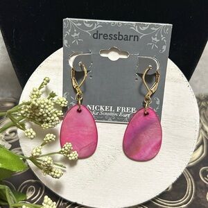Dressbarn Pink Nickel Free Earrings for Sensitive Ears